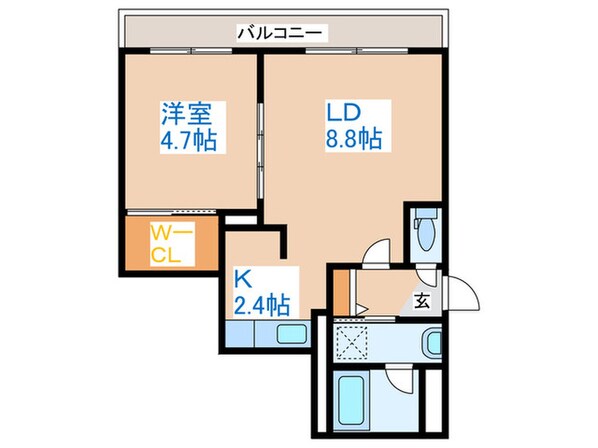 ラピスブラオ八軒の物件間取画像